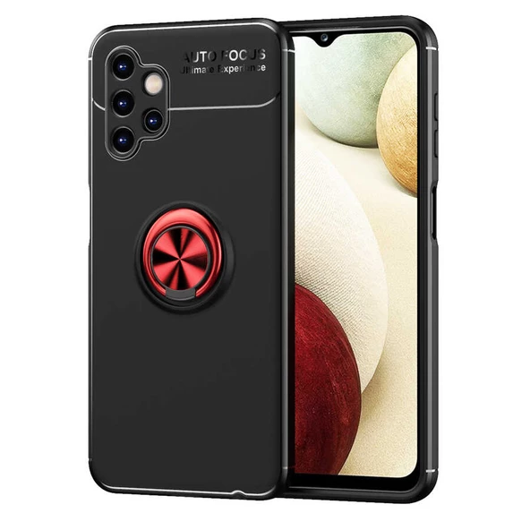 Samsung Galaxy A13 4G Kılıf Yüzüklü Magnetli Ravel Case Kapak - 12