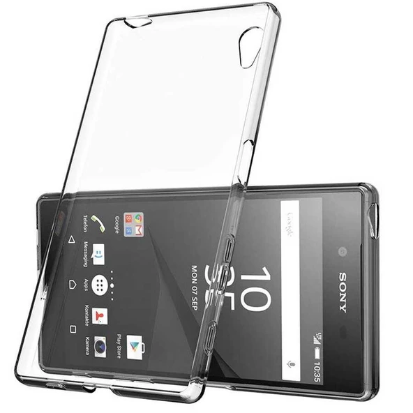 Sony Xperia Z5 Premium Kılıf Şeffaf Silikon Hibrit Case Kapak