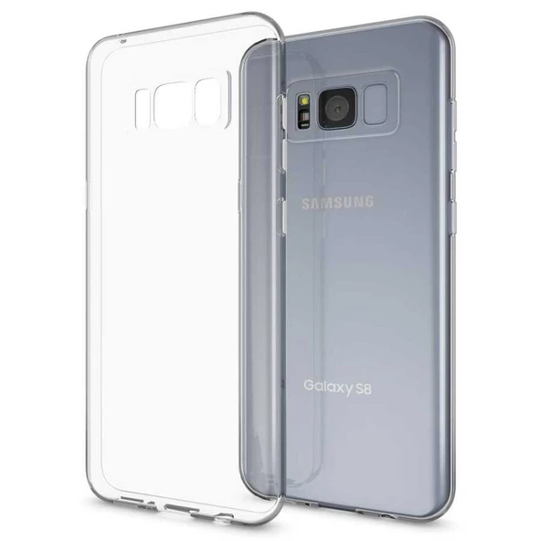 Samsung Galaxy S8 Plus Kılıf Şeffaf Silikon Hibrit Case Kapak