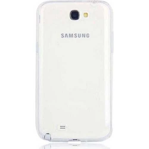 Samsung Galaxy Note 2 Kılıf Şeffaf Silikon Hibrit Case Kapak