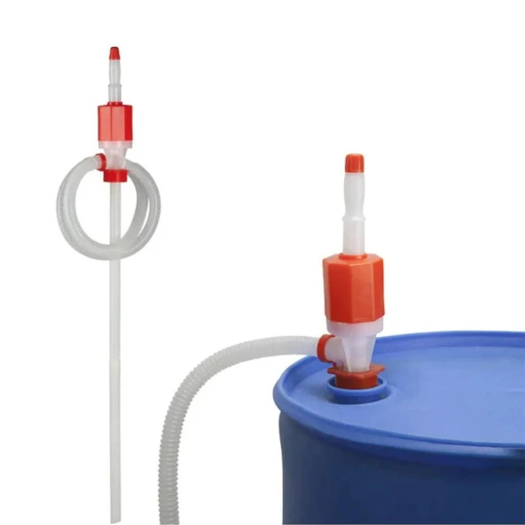 Araba Araç Otomobil Benzin Mazot Su Pompası Yakıt Transfer İkmal Aktarma Plastik Pompa Vak Vak - 5