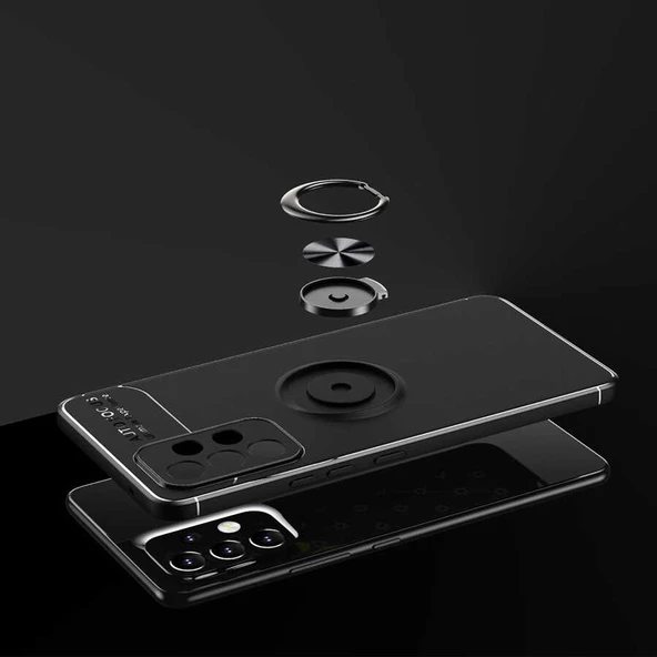 Samsung Galaxy A33 5G Kılıf Yüzüklü Magnetli Ravel Case Kapak - 7