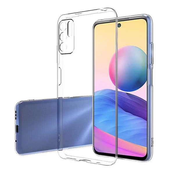 Xiaomi Poco M3 Pro Kılıf Şeffaf Silikon Hibrit Case