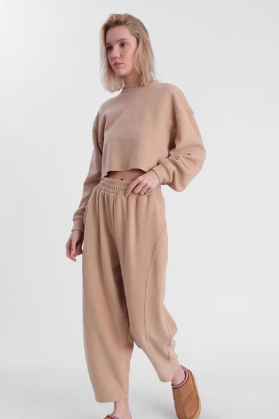 CROP PANTOLON EŞOFMAN TAKIM - 3