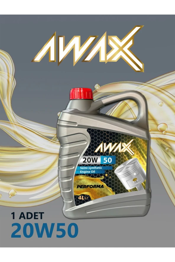 Awax Motor Yağı 20w/50 - 4 Litre