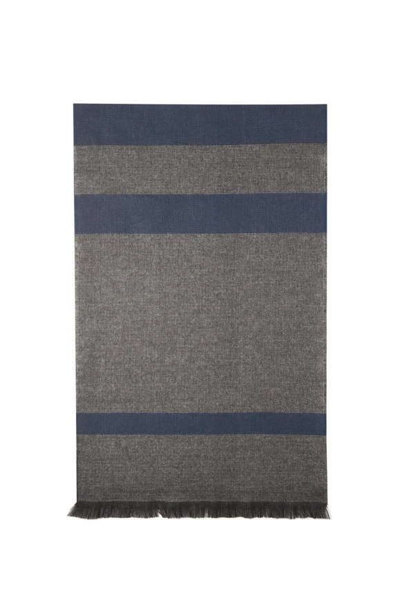 Viskon Lacivert Erkek Atkı - 2