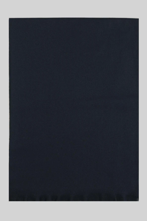 Esgue Viskon Lacivert Düz Atkı - 3