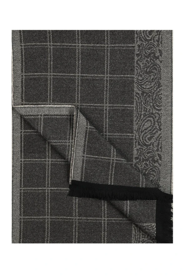 Esgue Desenli Bej Atkı & Kaşkol - 2