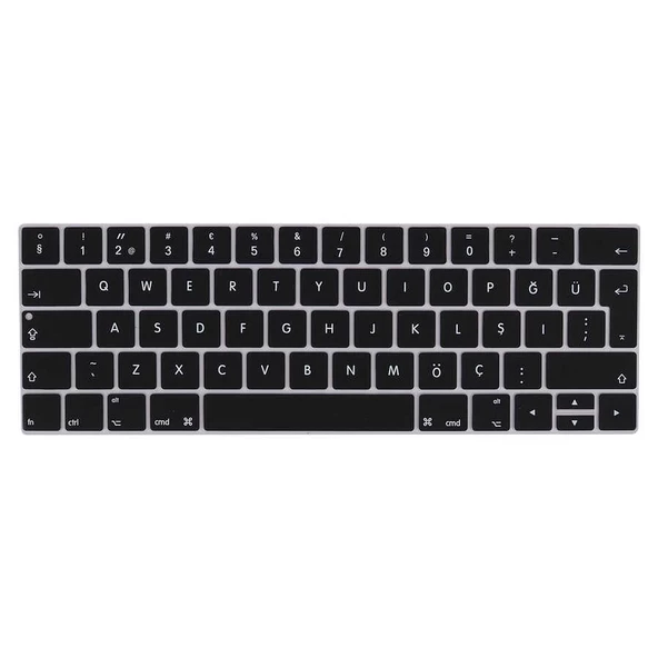 Apple Macbook Pro 15.4inç 2017 A1707 Q Klavye Koruyucu Silikon Ped - 2