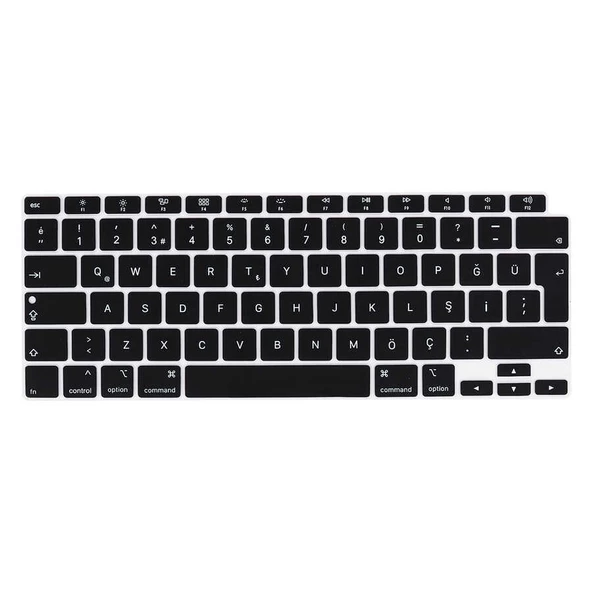 Apple Macbook Air 13.3inç M1 A2179 Q Klavye Koruyucu Silikon Ped - 9