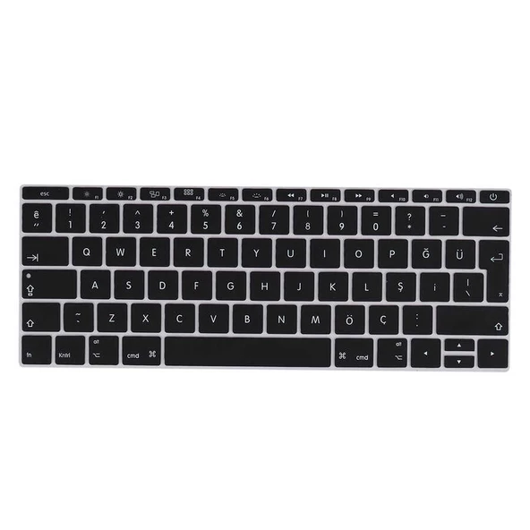 Apple Macbook Pro 13.3inç A1708 Q Klavye Koruyucu Silikon Ped - 6