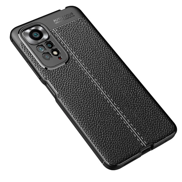 Xiaomi Redmi Note 11 Global Kılıf Deri Tarzı Niss Silikon Case Kapak - 8