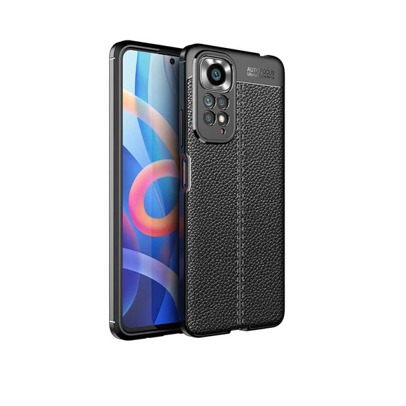 Xiaomi Redmi Note 11S Global Kılıf Deri Tarzı Niss Silikon Case Kapak