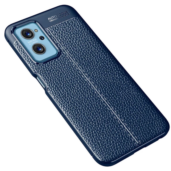 Oppo A96 4G Kılıf Deri Tarzı Niss Silikon Case Kapak - 10