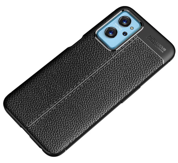 Oppo A96 4G Kılıf Deri Tarzı Niss Silikon Case Kapak - 3