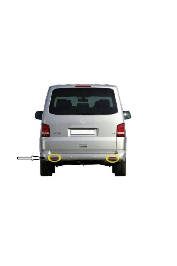 VW Multivan Tampon Reflektörü Sol 2003-2015 7E0945106 - 3