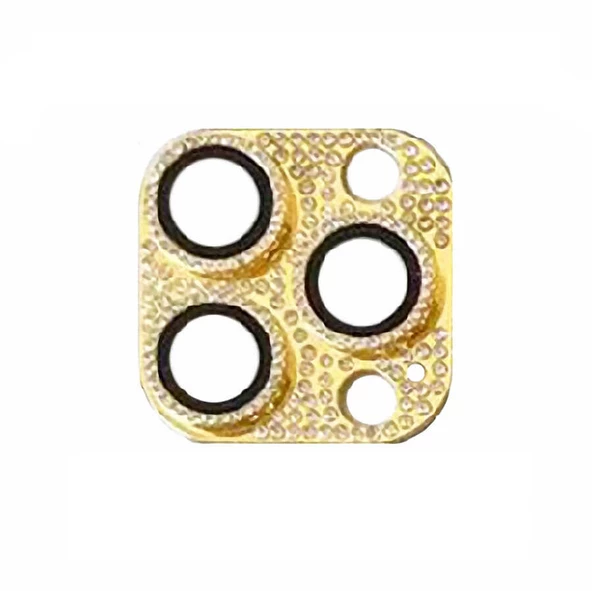 Apple iPhone 11 Pro Full Taşlı Kamera Lens Koruyucu Çerçeveli Koruyucu CL-08 - 4