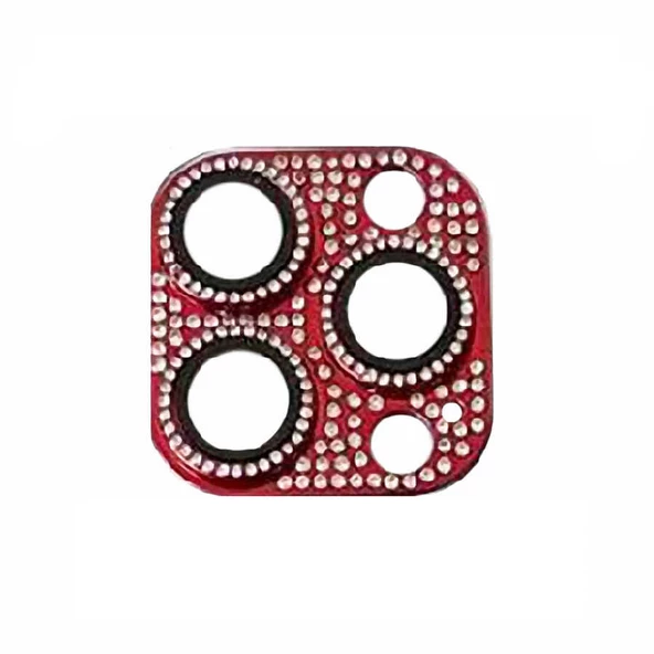 Apple iPhone 11 Pro Full Taşlı Kamera Lens Koruyucu Çerçeveli Koruyucu CL-08 - 2