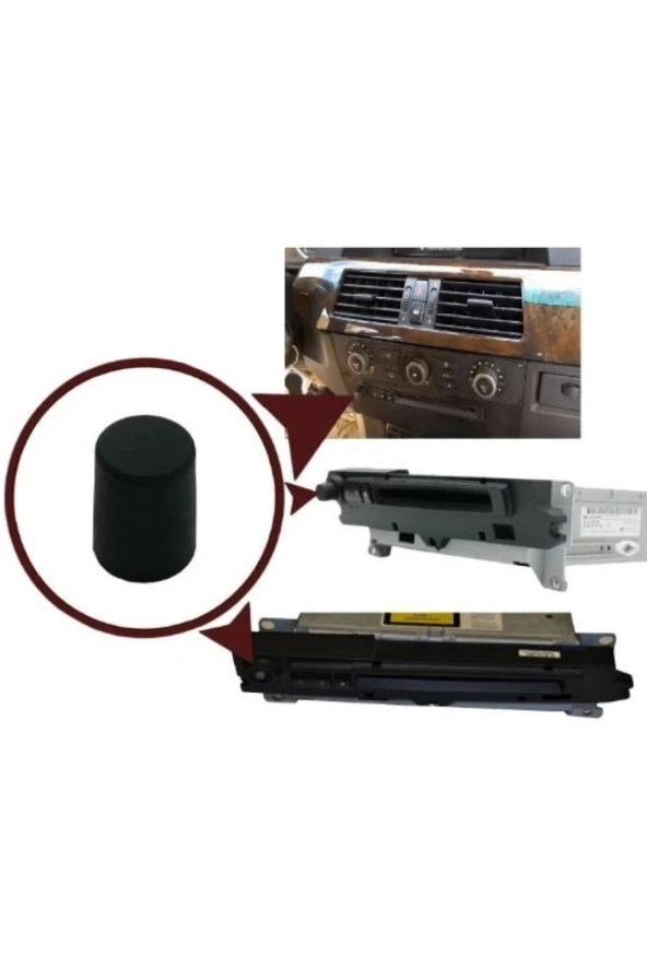 BMW 645 Harman Becker Radyo Düğme Kapağı 2004-2005 - 2