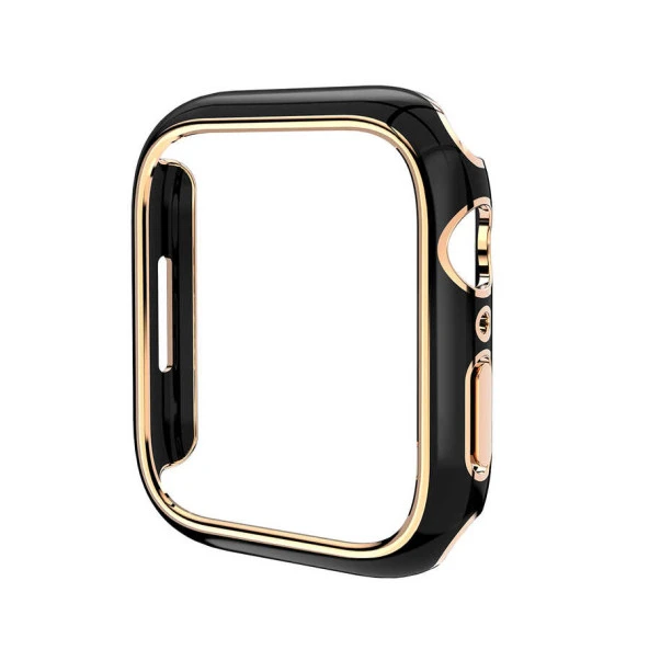 Apple Watch 7/8/9 45mm Gold Çizgili Kasa Koruyucu - 4