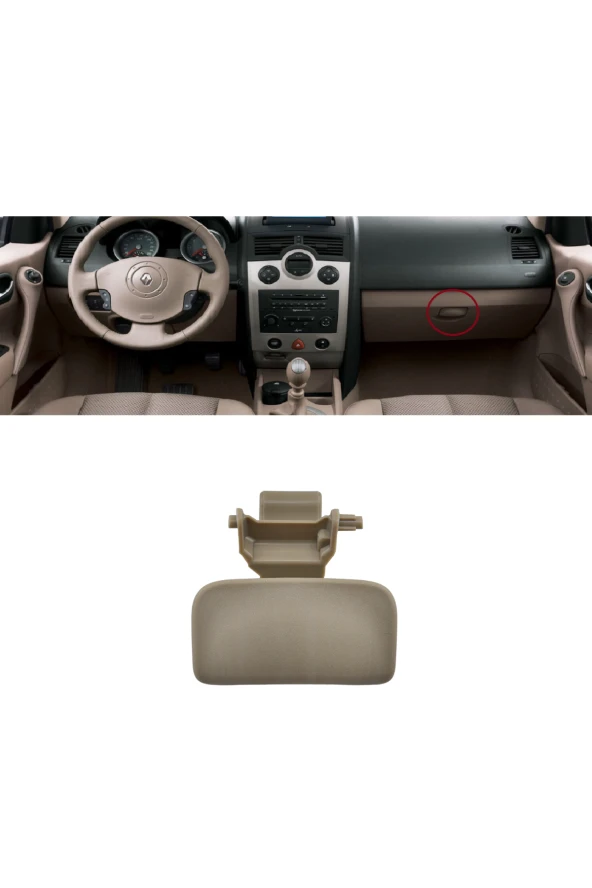 RENAULT Megane Torpido Açma Kapak Kilit Mandalı Bej 2002-2009 - 3