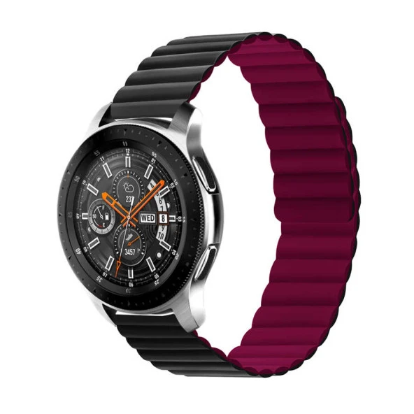 ​​Amazfit GTS Bip Lite S GTR 42mm Kordon Renkli Strap Deri Loop Kordon - Resim 10