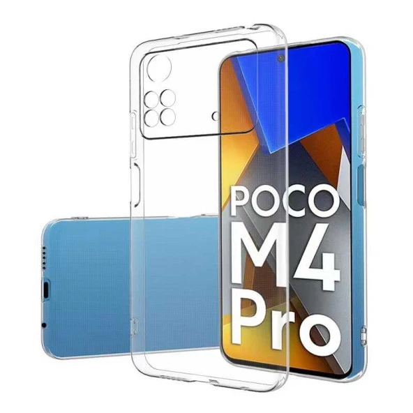 Xiaomi Poco M4 Pro 4G Kılıf Şeffaf Silikon Hibrit Case Kapak