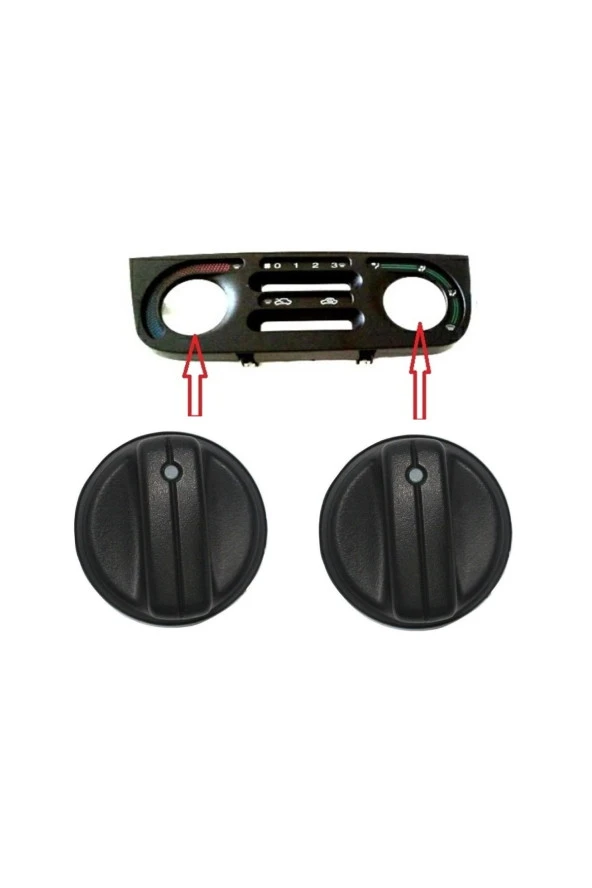 FIAT Palio Kalorifer Düğmesi 1997-2002 1 Adet 7078707 - 3