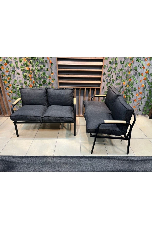 Dekoroom's Vera 2+2 Bahçe Balkon Mobilyası + Sehpa Hediyeli - 2