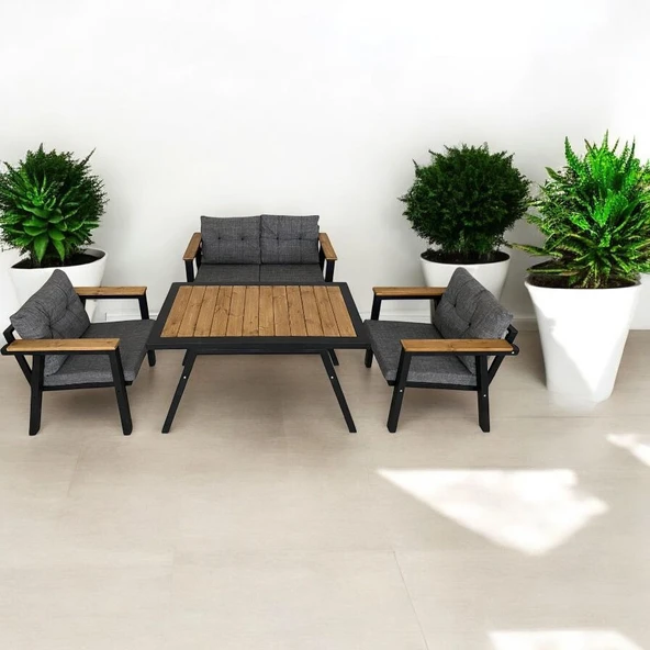 Dekoroom's venüs 2 1 1 Balkon Takımı, Bahçe Mobilyası, Çay Seti, Kafe Oturma Grubu, Teras Koltuk Takımı