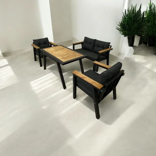 Dekoroom's Venüs Masalı  2 1 1 Balkon Takımı, Bahçe Mobilyası, Çay Seti, Kafe Oturma Grubu, Teras Koltuk Takımı - 2