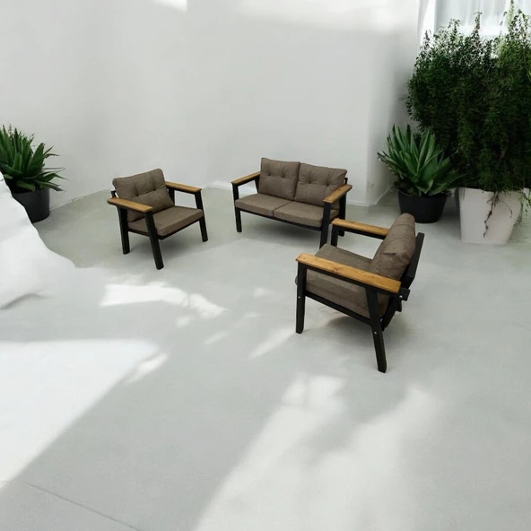 Dekoroom's Venüs 2 1 1 Balkon Takımı, Bahçe Mobilyası, Çay Seti, Kafe Oturma Grubu, Teras Koltuk Takımı - 2