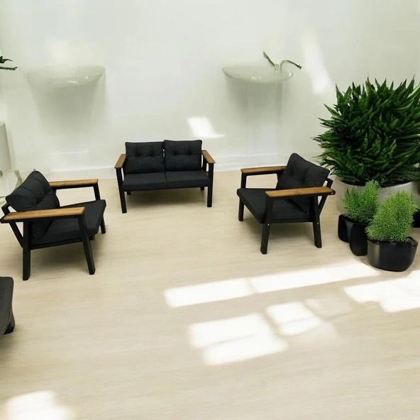 Dekoroom's venüs 2 1 1 Balkon Takımı, Bahçe Mobilyası, Çay Seti, Kafe Oturma Grubu, Teras Koltuk Takımı