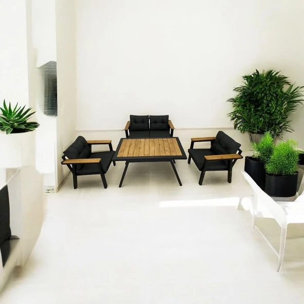 Dekoroom's Venüs Masalı  2 1 1 Balkon Takımı, Bahçe Mobilyası, Çay Seti, Kafe Oturma Grubu, Teras Koltuk Takımı