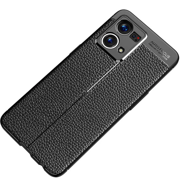 Oppo Reno 7 4G Kılıf Deri Tarzı Niss Silikon Case Kapak - 12