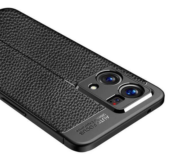 Oppo Reno 7 4G Kılıf Deri Tarzı Niss Silikon Case Kapak - 4