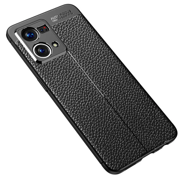 Oppo Reno 7 4G Kılıf Deri Tarzı Niss Silikon Case Kapak - 9
