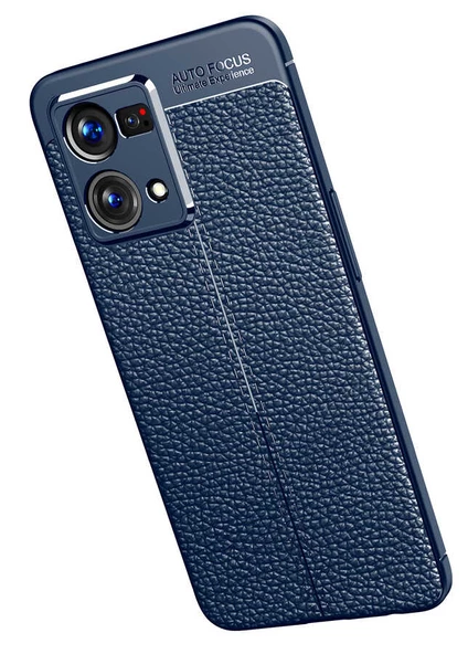 Oppo Reno 7 4G Kılıf Deri Tarzı Niss Silikon Case Kapak - 11