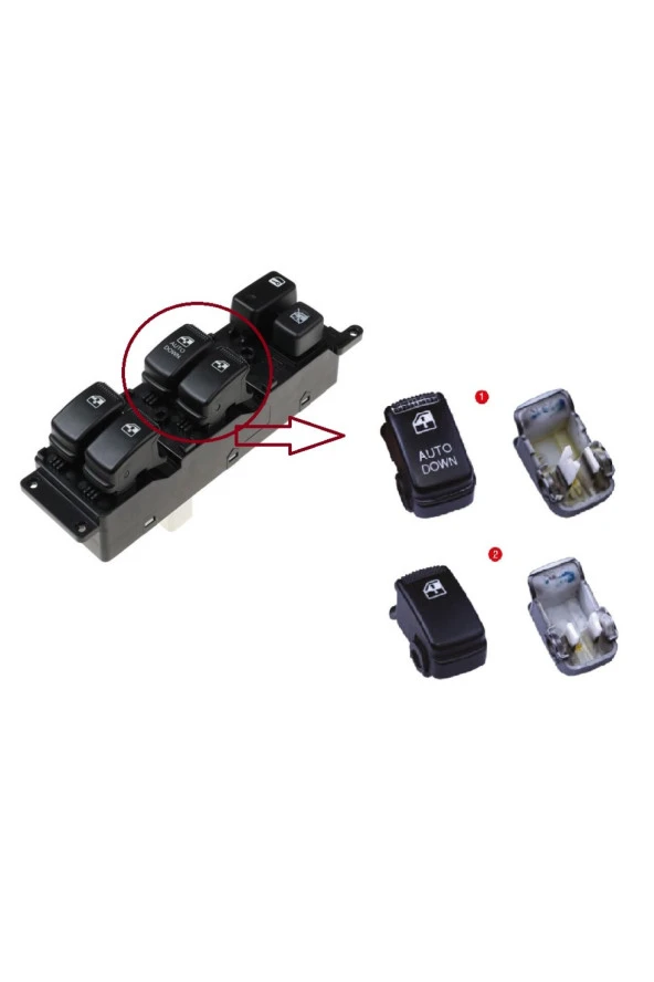 HYUNDAI Matrix Cam Düğme Butonu 2006-2011 93570-22820 - Resim 2