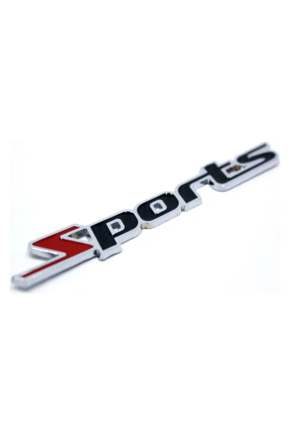 Sports Metal 3D Etiket Bagaj Çamurluk Yazı 114mm-18mm