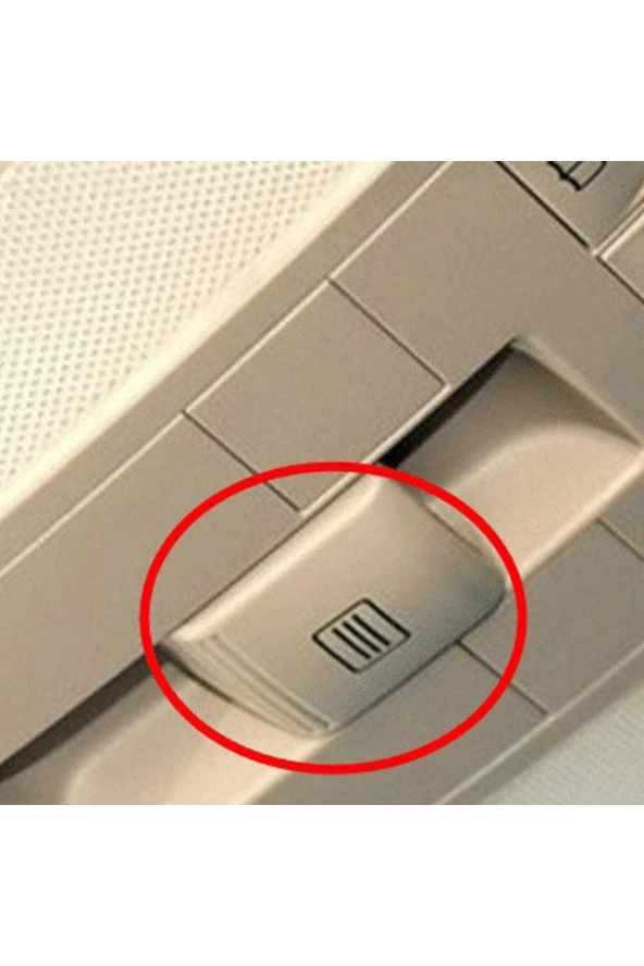 MERCEDES A207 C207 Sunroof Açma Düğme Kapağı 1 Adet BEJ - Resim 2