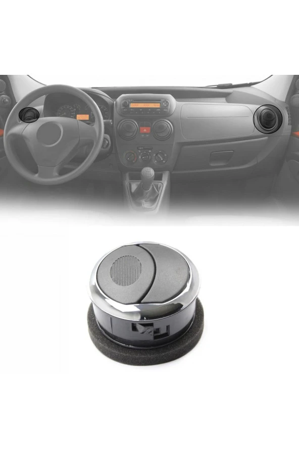 FIAT Qubo Havalandırma Izgarası Krom Yan 2007-2021 1 Adet - 3