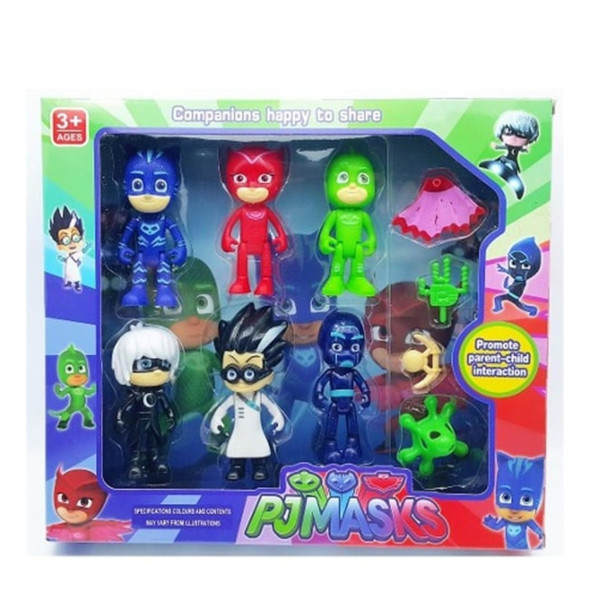 Pijamaskeliler Pjmasks Çizgi Film Karakterleri 6'Lı Figür