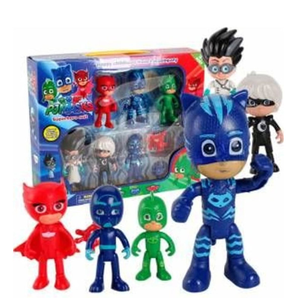 Pijamaskeliler Pjmasks Çizgi Film Karakterleri 6'Lı Figür - 4