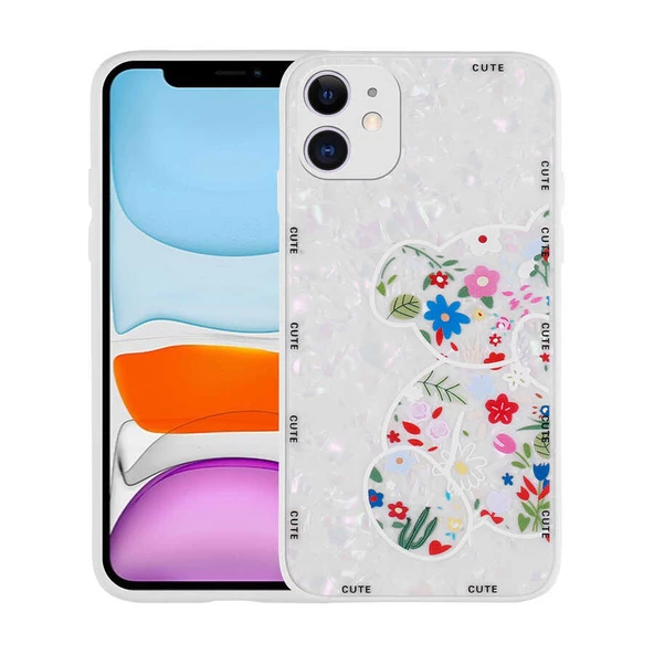 Apple iPhone 11 Kılıf Mumila Desenli Silikon Kapak