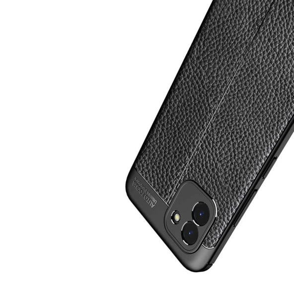 Samsung Galaxy A03 Kılıf Deri Tarzı Niss Silikon Case Kapak - 5