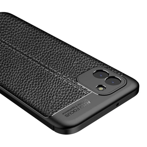 Samsung Galaxy A03 Kılıf Deri Tarzı Niss Silikon Case Kapak - 6