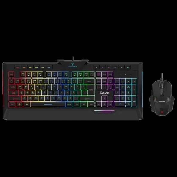 Excalibur EX800 Kablolu Oyuncu Klavye Mouse Set