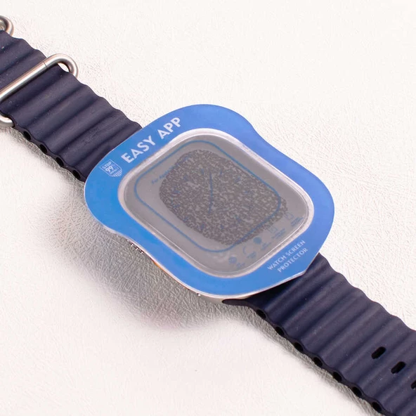 Apple Watch Ultra 1/2/3 49mm Kolay Uygulanabilir Cam Ekran Koruyucu - 4