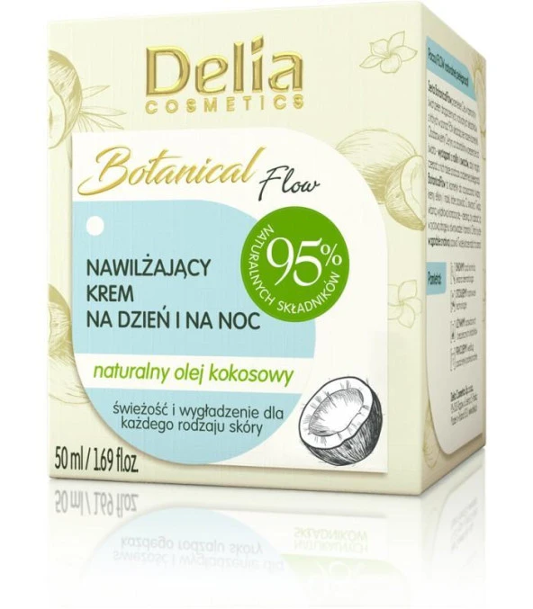 Delia Batanical Moisturising %95 Organik Gündüz ve Gece Yüz Kremi 50 ml